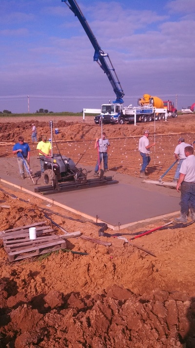 Our crew can help laser grade and prep for pavement installation.
