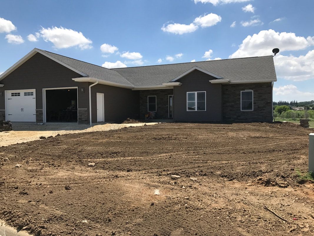 New home construction assisted by Gravel Grading & Excavating